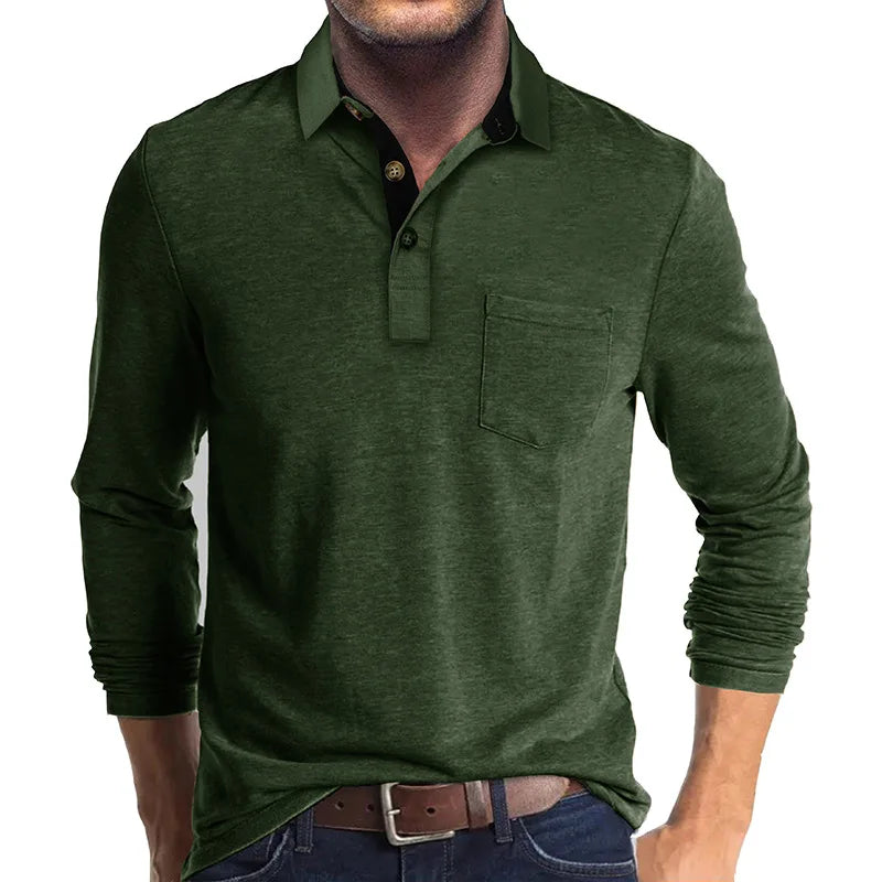 Lewis - Contrast Collar Polo Shirt