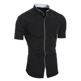 Malachi - Short Sleeve High Collar Shirt