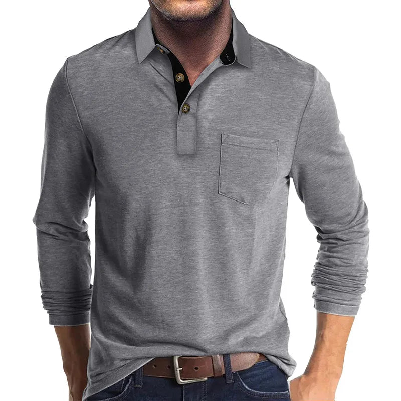 Lewis - Contrast Collar Polo Shirt