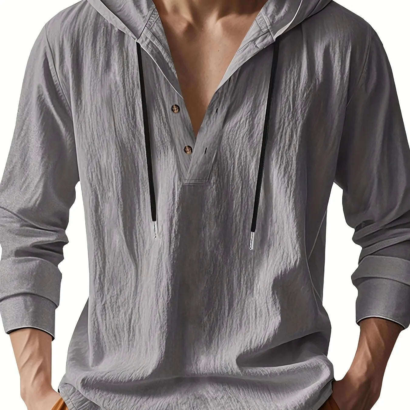 Jeffrey - Linen Hooded Shirt