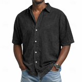 Abel - Acid Wash Cotton Shirt