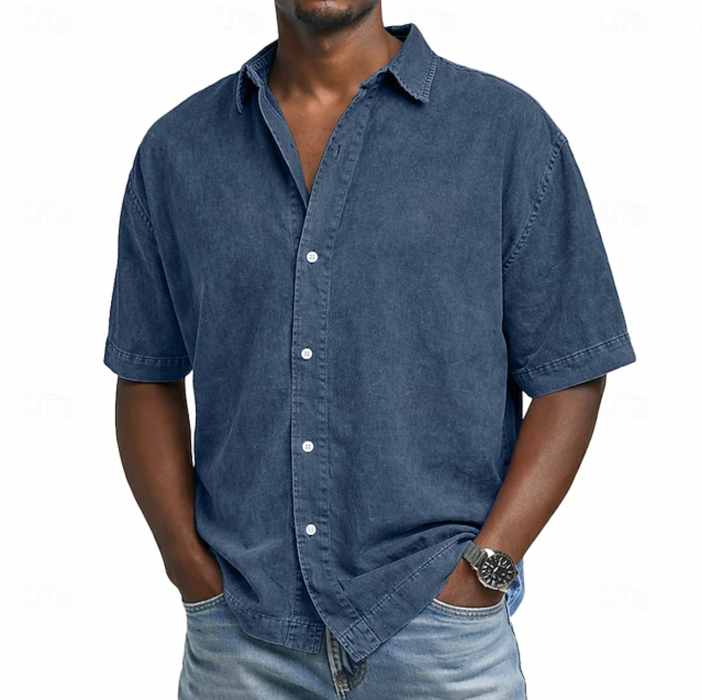 Abel - Acid Wash Cotton Shirt