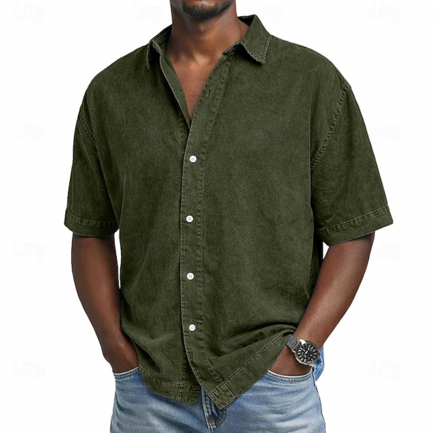 Abel - Acid Wash Cotton Shirt