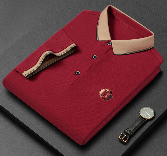 Declan - Contrast Collar Polo Shirt