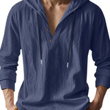 Jeffrey - Linen Hooded Shirt