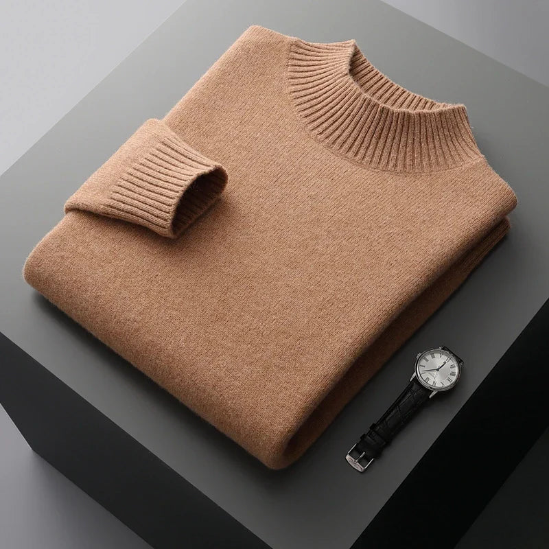 Ingram - Mock Neck Cashmere Jumper