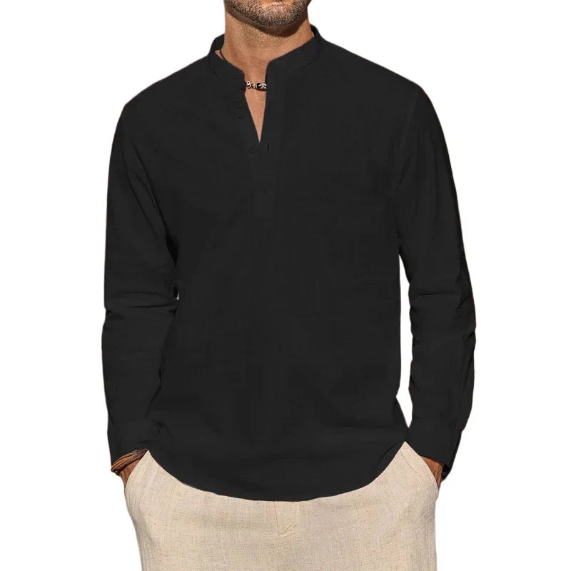 Drew - Cotton Henley Shirt