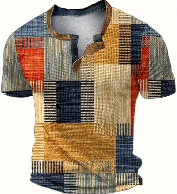 Eugene - Printed Patchwork T-Shirt