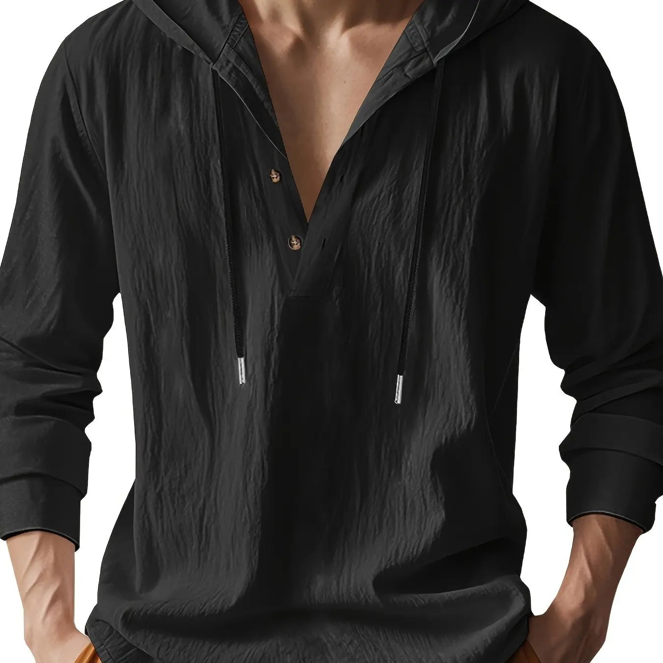 Jeffrey - Linen Hooded Shirt