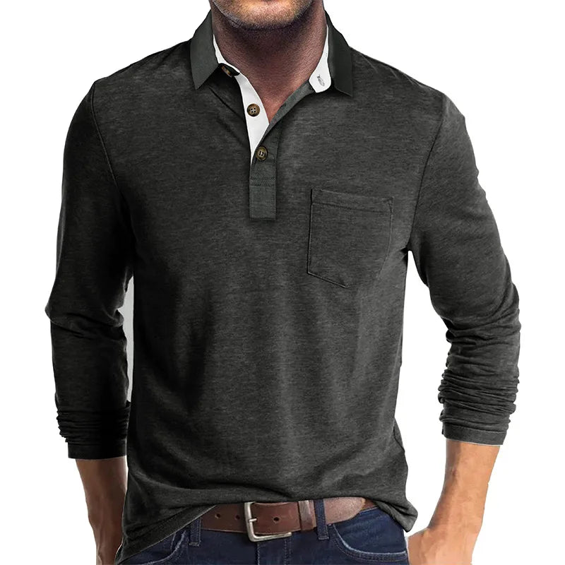 Lewis - Contrast Collar Polo Shirt