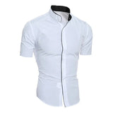 Malachi - Short Sleeve High Collar Shirt