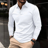 Chadwick - Knit Long Sleeve Polo Shirt