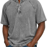 Nicholas - Vintage Button T-Shirt for Men