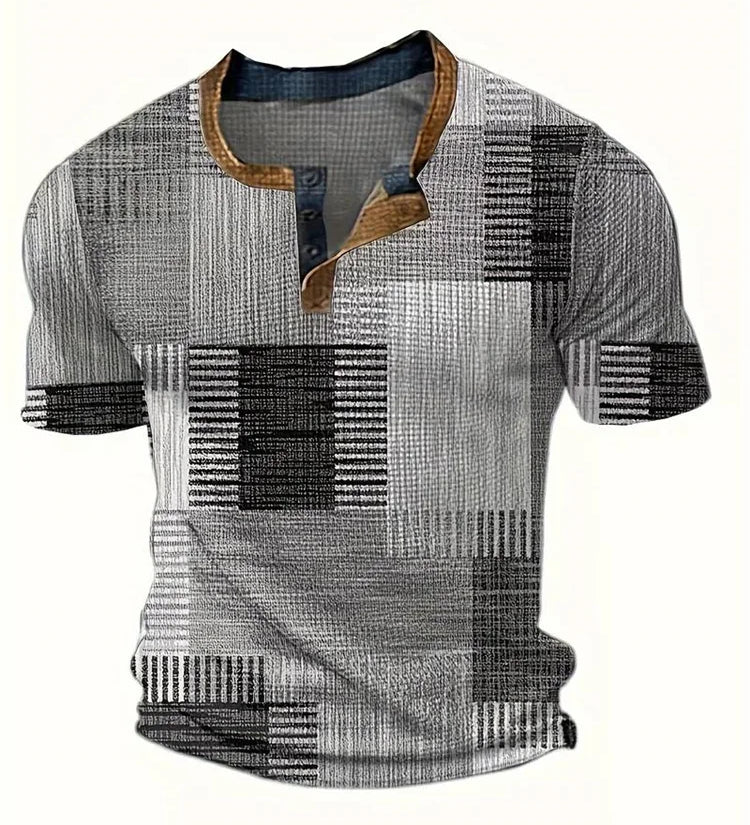 Eugene - Printed Patchwork T-Shirt