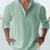 Lambert - Minimalist Mandarin Collar Shirt
