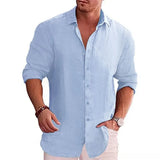 Larkin - Modern Fit Linen Button Shirt
