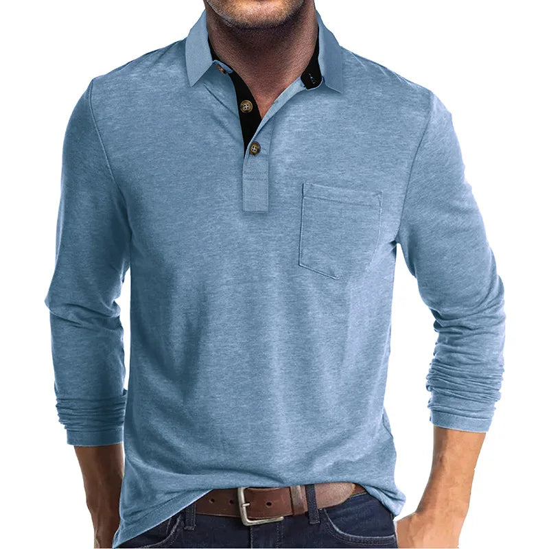 Lewis - Contrast Collar Polo Shirt