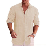 Larkin - Modern Fit Linen Button Shirt
