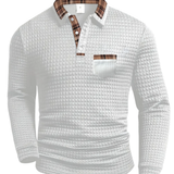 Everett - Waffle Knit Shirt-Collar Jumper