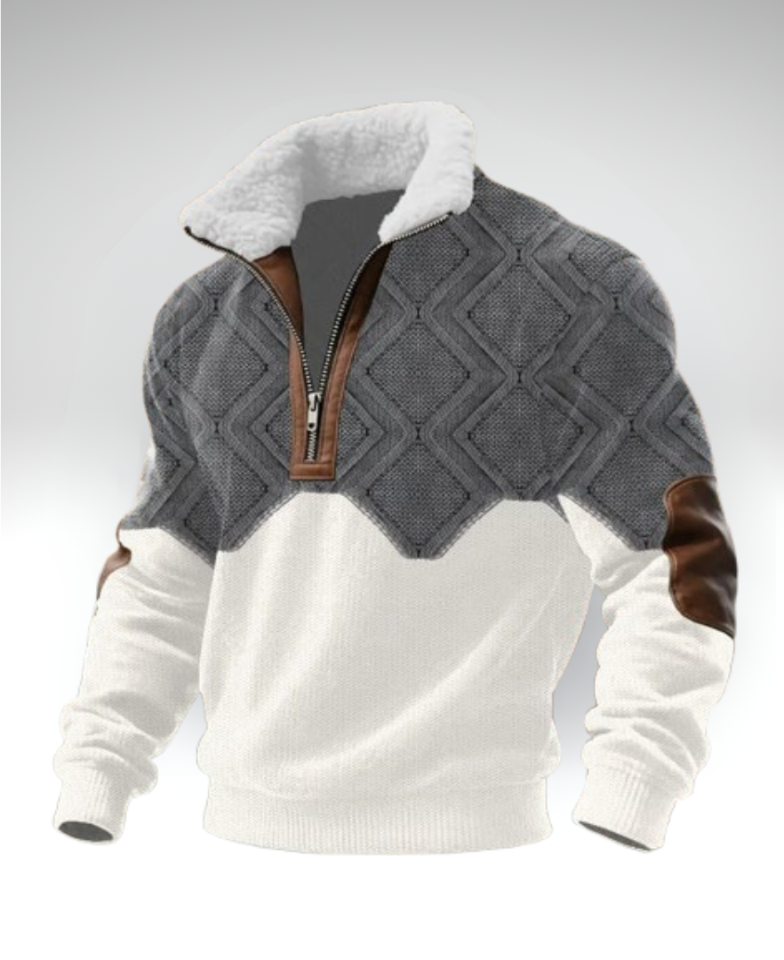 MAXIM™║Zip-Up Sweater with Lined Collar