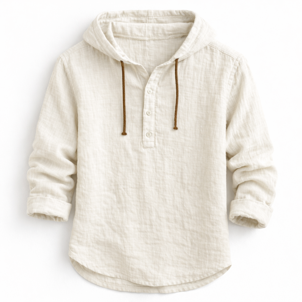 Hayes - Linen Hooded Shirt