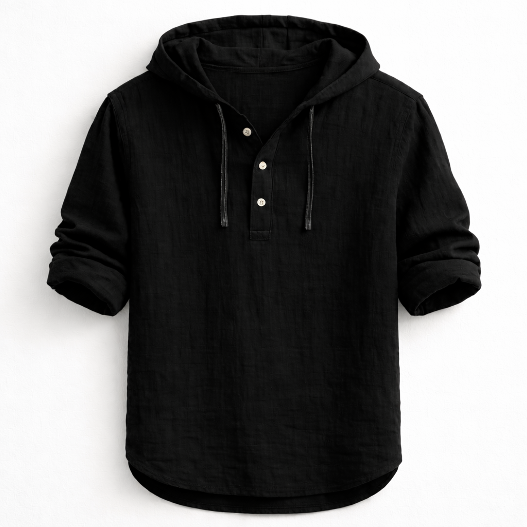Hayes - Linen Hooded Shirt