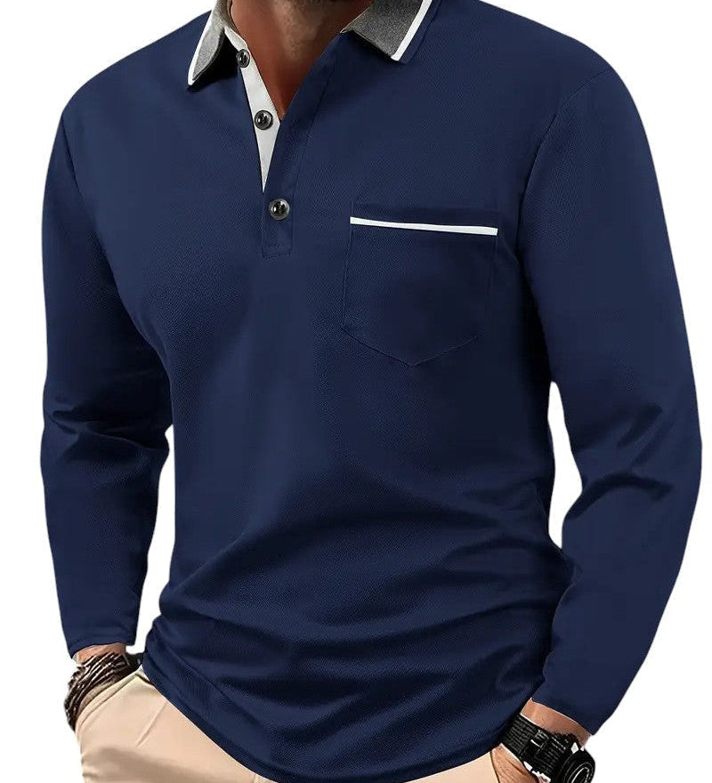 Carter - Classic Long Sleeve Polo Shirt
