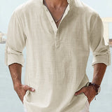 Lambert - Minimalist Mandarin Collar Shirt