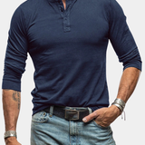 Fulton - Fitted Long Sleeve Henley T-Shirt