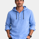 Hayes - Linen Hooded Shirt