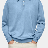 Houston - Ribbed Long Sleeve Polo Shirt