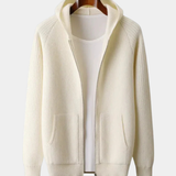 Malcolm - Zip-Through Knit Cardigan
