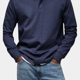 Enoch - Elegant Long Sleeve Polo Shirt