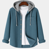 Devon - Corduroy Hooded Shirt