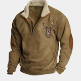 Garrick - Embroidered Fleece Half-Zip