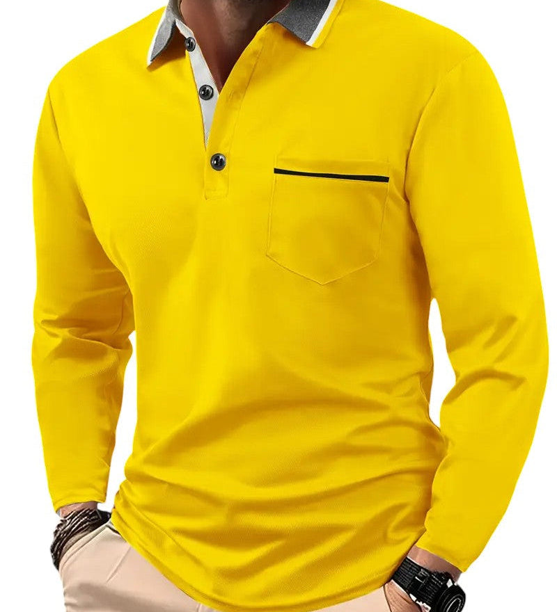 Carter - Classic Long Sleeve Polo Shirt