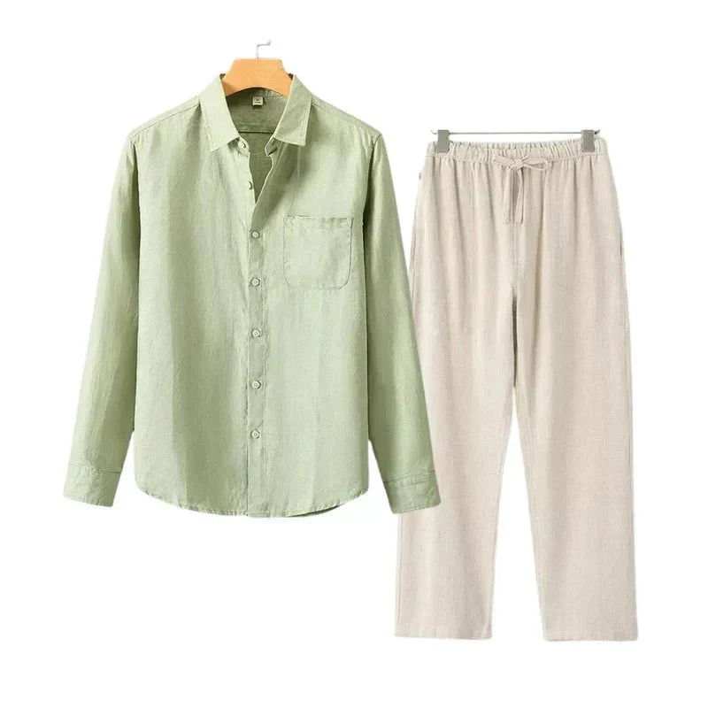 Navora Linen Long Sleeve Set