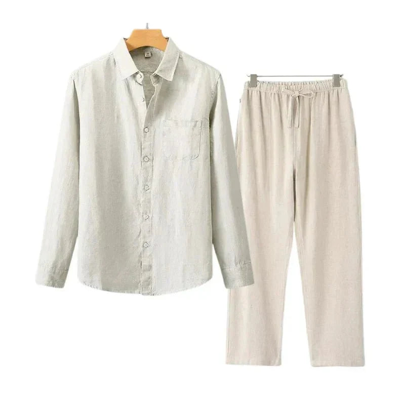 Navora Linen Long Sleeve Set