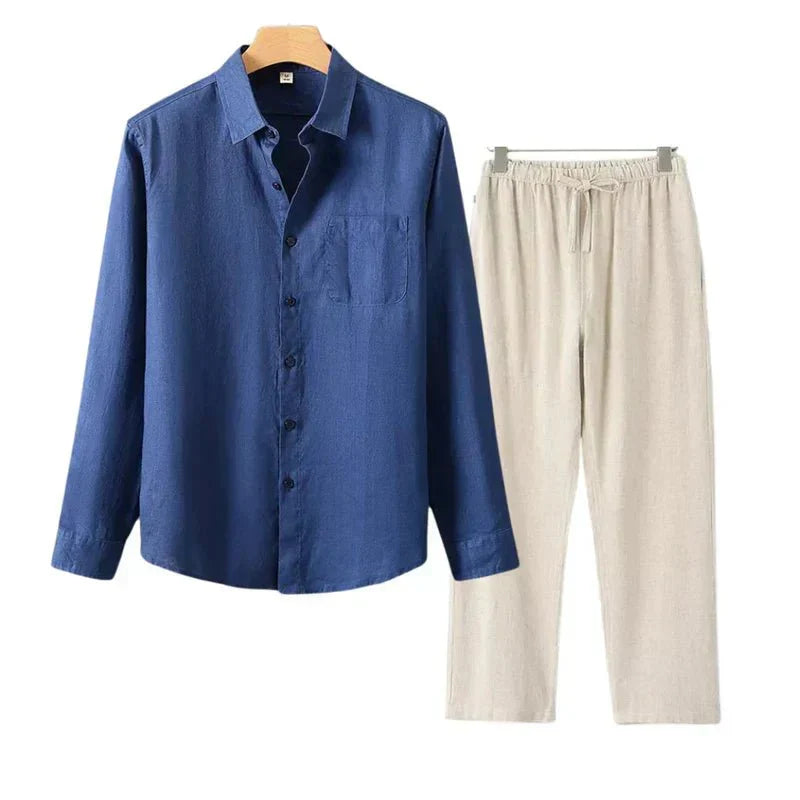 Navora Linen Long Sleeve Set