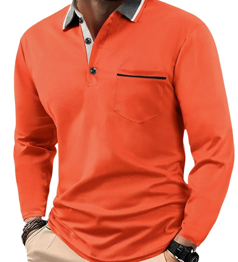 Carter - Classic Long Sleeve Polo Shirt