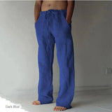 Tobias - Linen Blend Drawstring Trousers