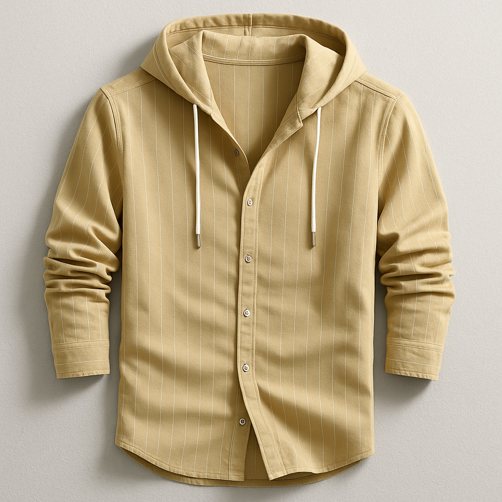 Jonas - Striped Hooded Shirt