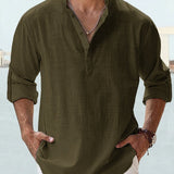 Lambert - Minimalist Mandarin Collar Shirt