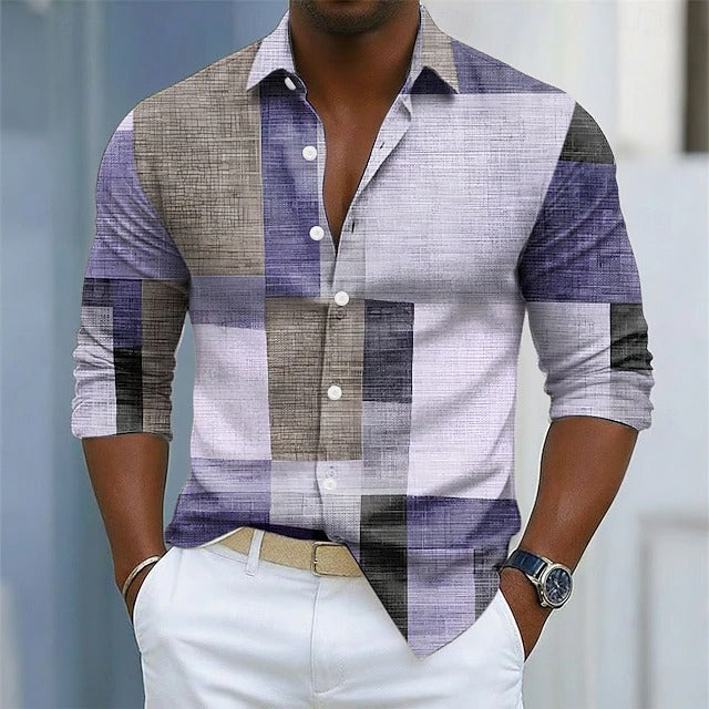 Geoffrey - Geometric Print Shirt