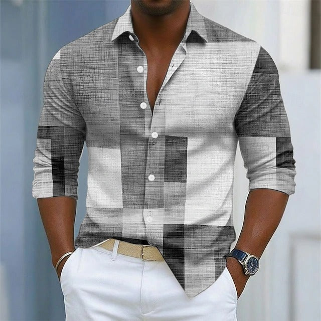Geoffrey - Geometric Print Shirt