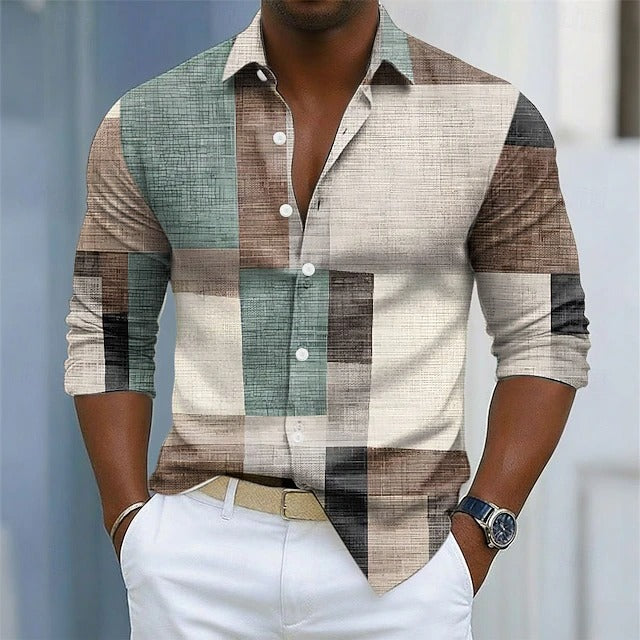 Geoffrey - Geometric Print Shirt