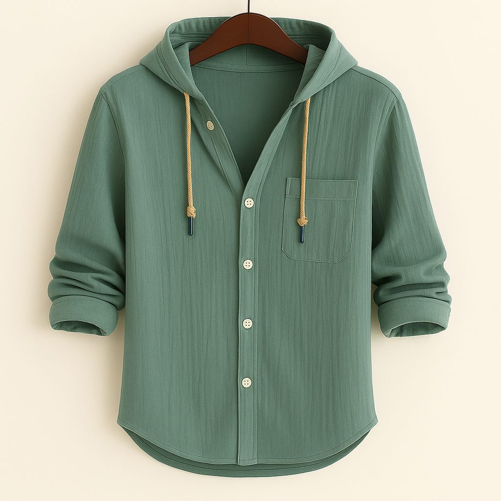 Jonah - Soft Cotton Hooded Shirt