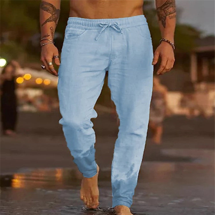Bentley - Casual Cotton Beach Trousers