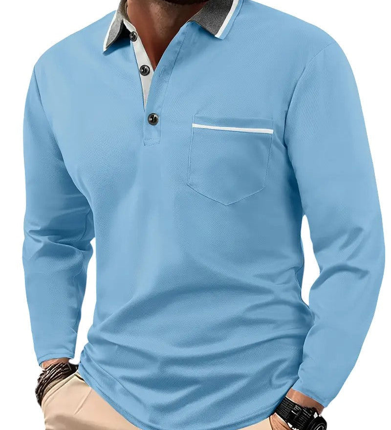 Carter - Classic Long Sleeve Polo Shirt