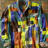 Holden - Long Sleeve Colour Block Patchwork Shirt